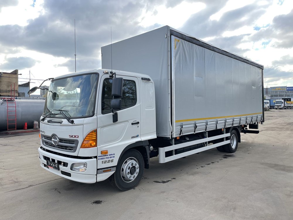 Купить HINO 500 MUA БОРТ-ТЕНТ (ШТОРЫ) 7,4×2,55×2,6 м СДВИЖНАЯ КРЫША