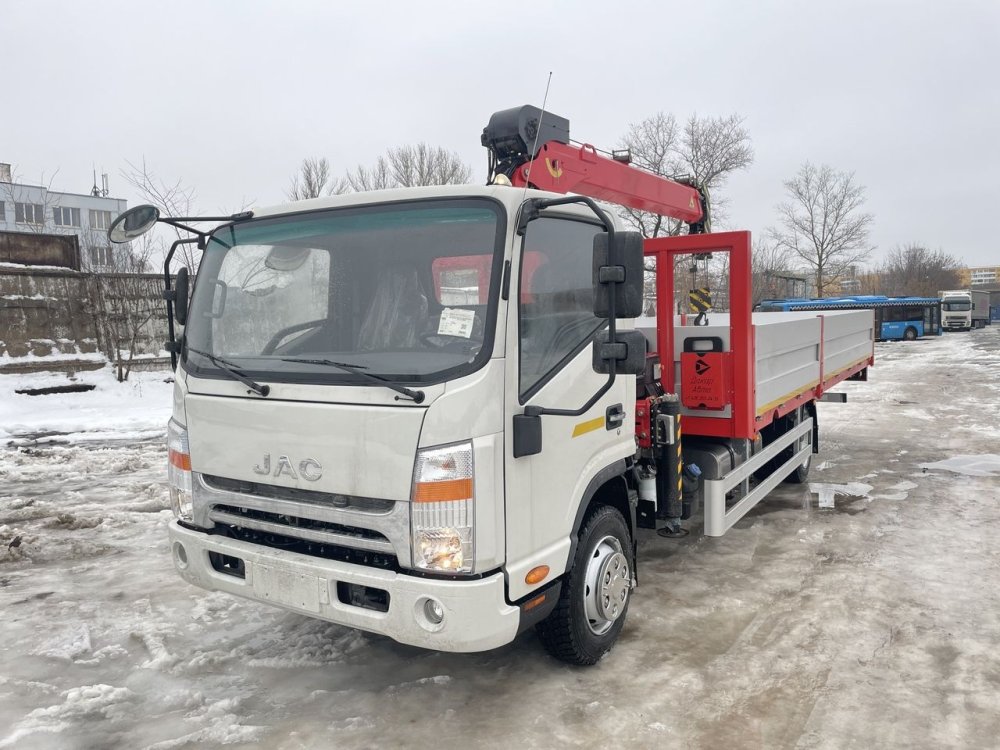 Купить JAC N90 (9т) КМУ PALFINGER SPS HT-8500 (3,2т) БОРТ 6,2×2,55×0,4 м