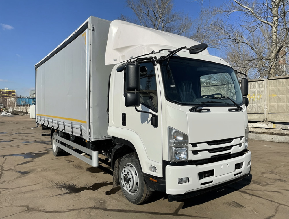Купить ISUZU FSR34-N (12т) БОРТ-ТЕНТ СДВИЖНЫЕ ШТОРЫ И КРЫША (6,5м)