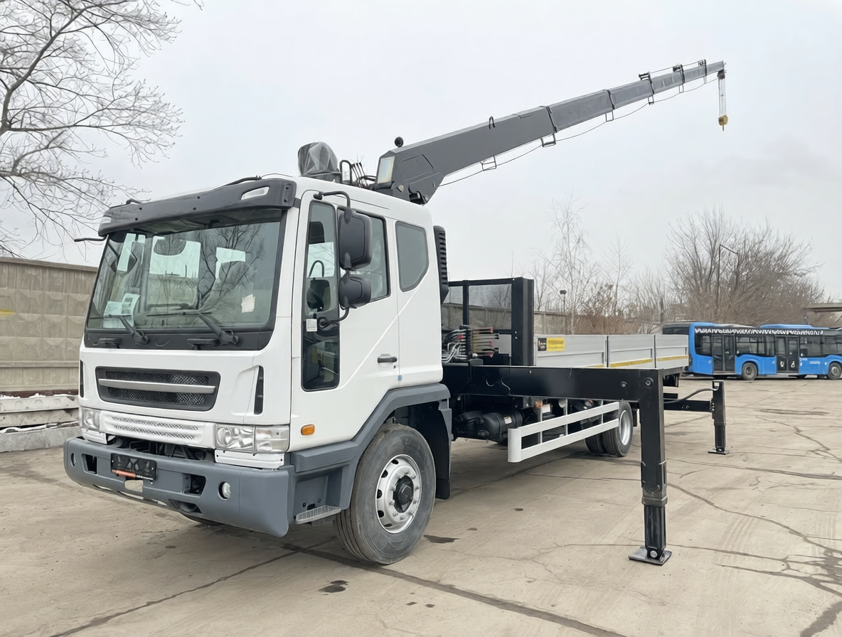 DAEWOO NOVUS CC6CT 4×2 С КМУ HIAB-190TM (8т) 7,4×2,54×0,6м