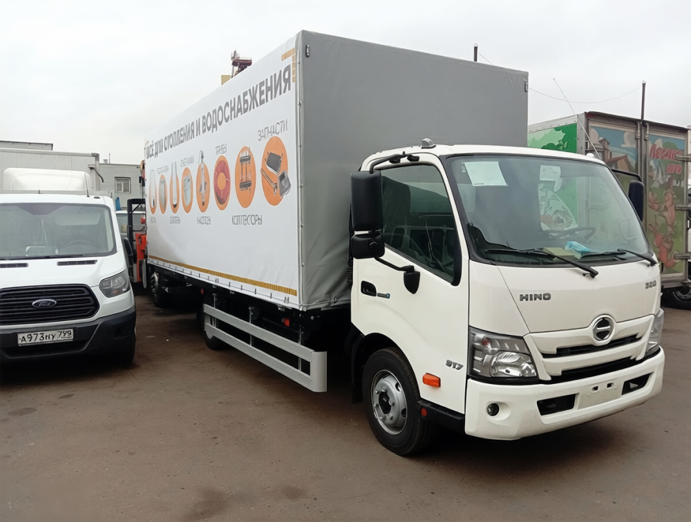Купить HINO 300-730L БОРТ-ТЕНТ СДВИЖНЫЕ ШТОРЫ 6,2×2,55×2,4 м