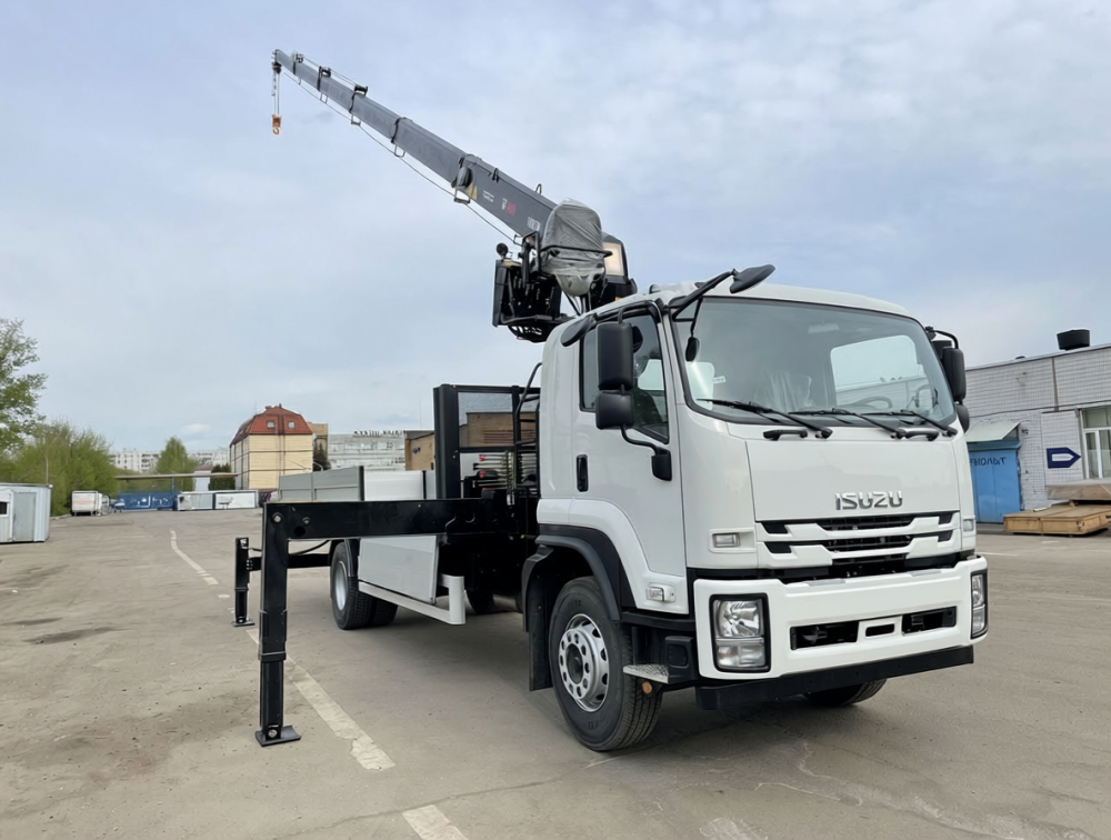 Купить ISUZU FVR34 (18т) КМУ HIAB 160TM (6,5т) БОРТ 8,0×2,54×0,6м