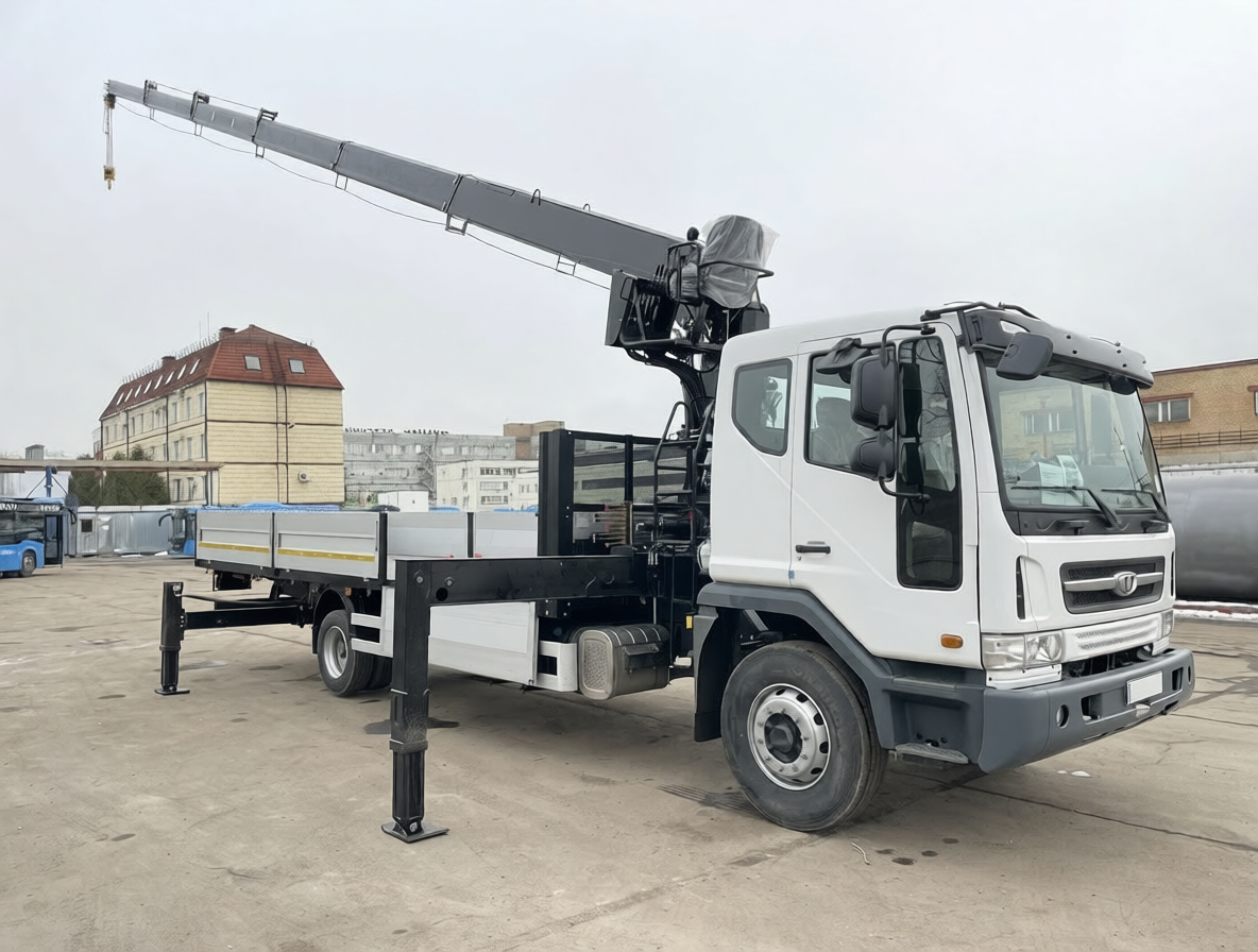 DAEWOO NOVUS CC6CT 4×2 С КМУ HIAB-190TM (8т) 7,4×2,54×0,6м