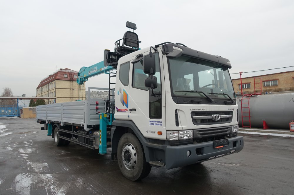 Купить DAEWOO NOVUS DL06K 4х2 НИЗКОРАМНЫЙ С КМУ HKTC 7016L (7т)