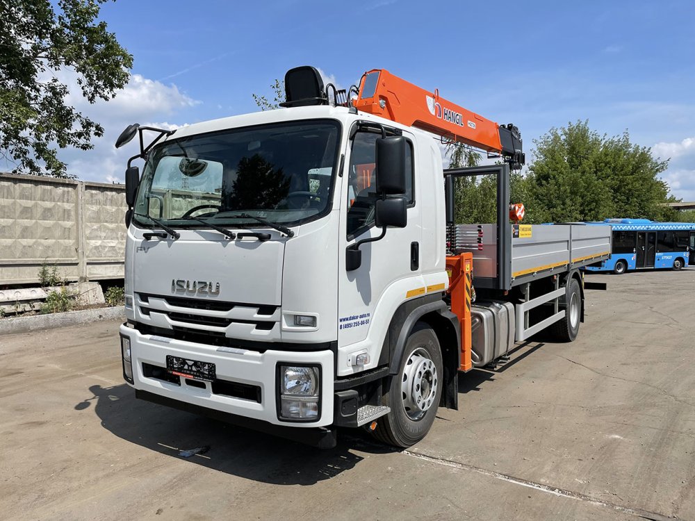 Купить ISUZU FVR34UL-Q (18т) С КМУ HANGIL 756 (7,5т) БОРТ 7,2×2,55×0,6м