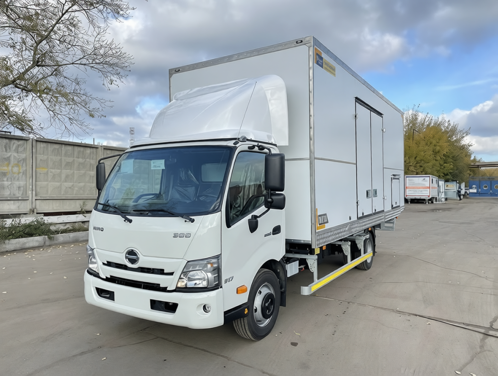 Купить ЭВАКУАТОР HINO 300-730L СДВИЖНОЙ ФУРГОН 6,33×2,6×2,53 м