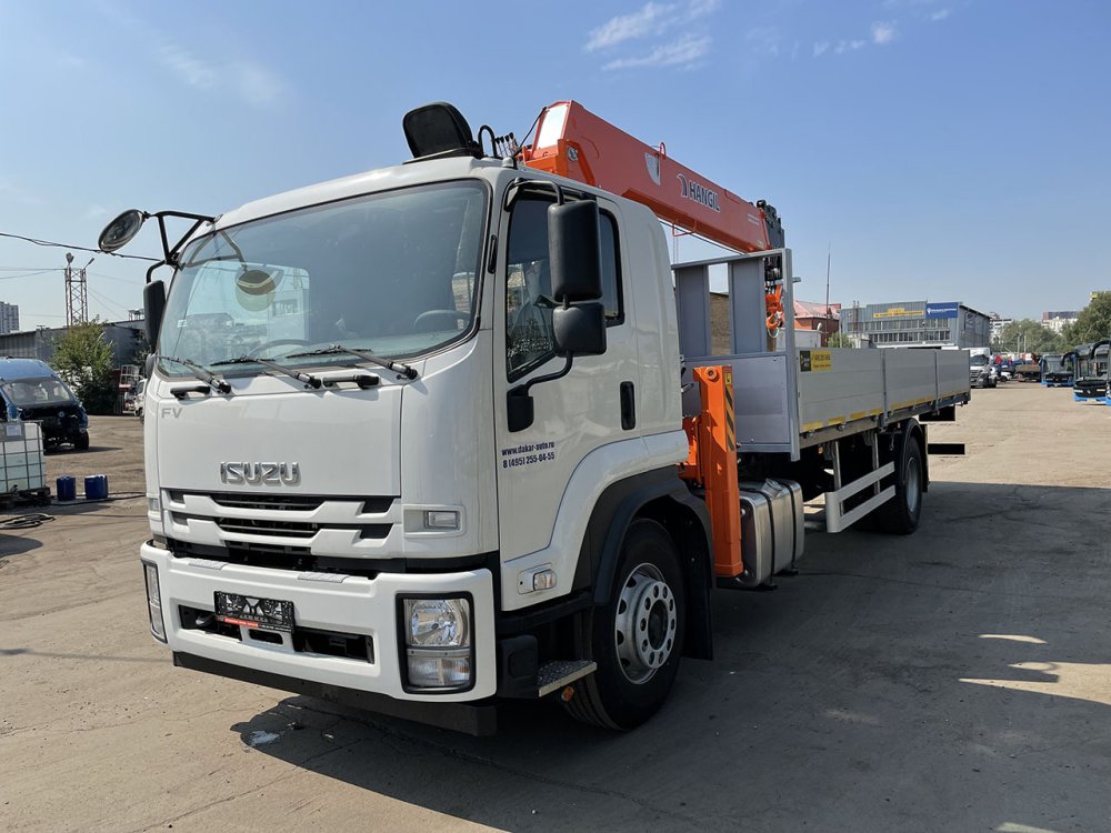Купить ISUZU FVR34UL-S (18т) С КМУ HANGIL 976 (8,0т) БОРТ 8,0×2,5×0,6м