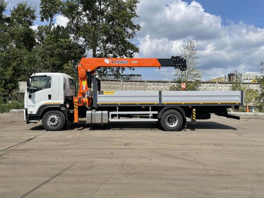 ISUZU FVR34UL-Q (18т) С КМУ HANGIL 756 (7,5т) БОРТ 7,2×2,55×0,6м