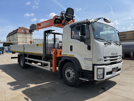 ISUZU FVR34UL-Q (18т) С КМУ HANGIL 756 (7,5т) БОРТ 7,2×2,55×0,6м