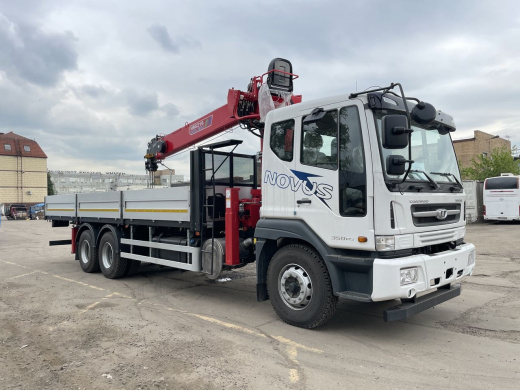 DAEWOO NOVUS CL8CF (6×4) КМУ HORYONG HRS 216 (8т) 8,2×2,54×0,6м