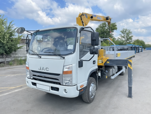 JAC N90 (9т) КМУ XCMG 68-4 (3.2т) БОРТ 6,2×2,55×0,6 м