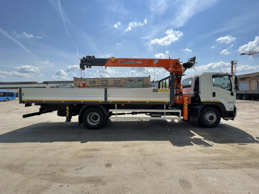 ISUZU FVR34UL-Q (18т) С КМУ HANGIL 756 (7,5т) БОРТ 7,2×2,55×0,6м