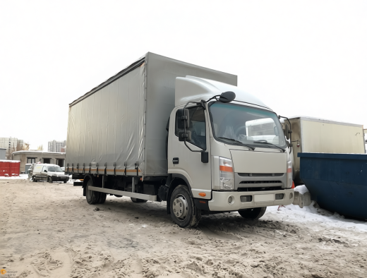 JAC N80 БОРТОВОЙ С ТЕНТОМ (ШТОРЫ) (8,0 Т)