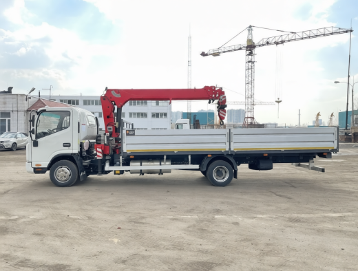 JAC N90-L (9т) КМУ SKYWAY SK508 (3,2т) БОРТ СТАЛЬ 6,2×2,55×0,6 м