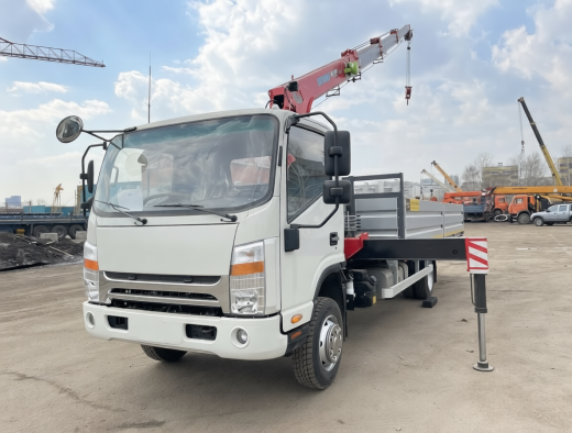 JAC N90-L (9т) КМУ SKYWAY SK508 (3,2т) БОРТ СТАЛЬ 6,2×2,55×0,6 м