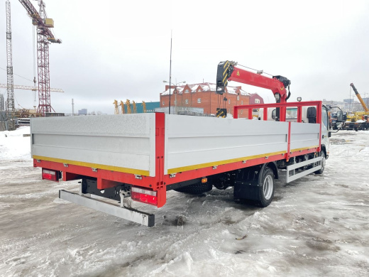 JAC N90 (9т) КМУ PALFINGER SPS HT-8500 (3,2т) БОРТ 6,2×2,55×0,4 м