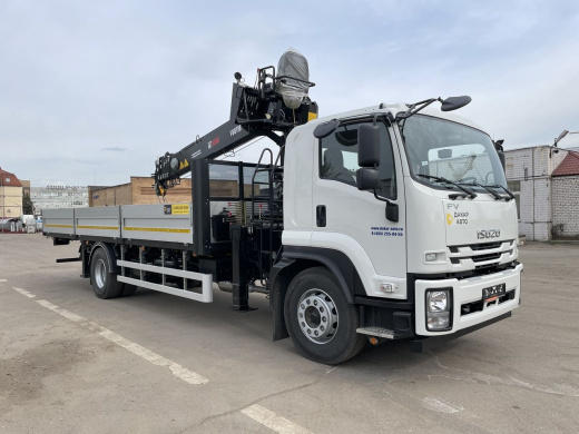 ISUZU FVR34 (18т) КМУ HIAB 160TM (6,5т) БОРТ 8,0×2,54×0,6м
