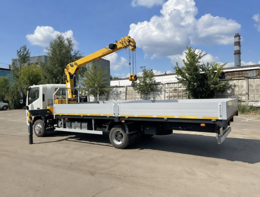 JAC N90 (9т) КМУ XCMG 68-4 (3.2т) БОРТ 6,2×2,55×0,6 м
