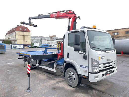 ЭВАКУАТОР ISUZU NPR75LL(8.0т) С КМУ FASSI F100AT.12(4.43т)