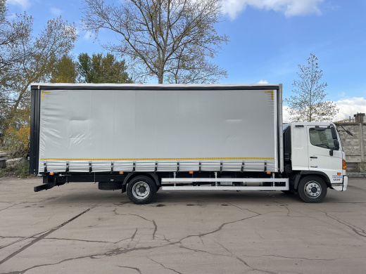 HINO 500 MUA БОРТ-ТЕНТ (ШТОРЫ) 7,4×2,55×2,6 м СДВИЖНАЯ КРЫША