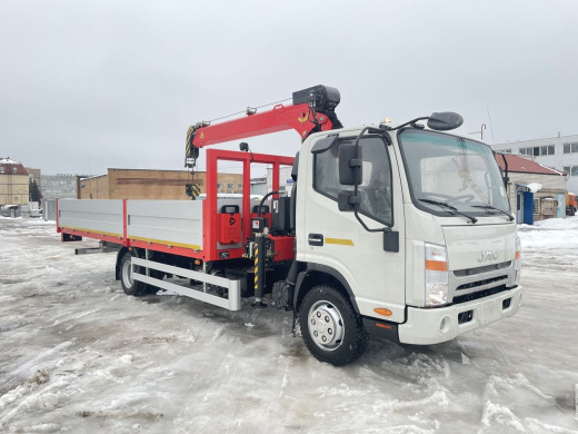 JAC N90 (9т) КМУ PALFINGER SPS HT-8500 (3,2т) БОРТ 6,2×2,55×0,4 м