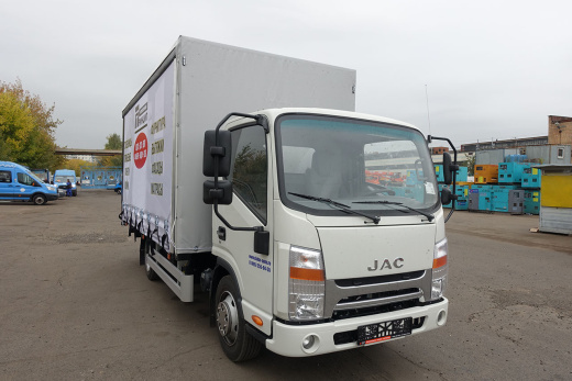 JAC N56 БОРТ-ТЕНТ (ШТОРЫ) И СДВИЖНАЯ КРЫША (3,5т)