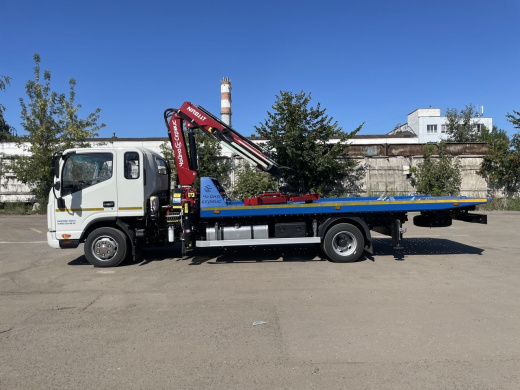 JAC N90 ЭВАКУАТОР СО СДВИЖНОЙ ПЛАТФОРМОЙ КМУ NR 811T 2S (4т)