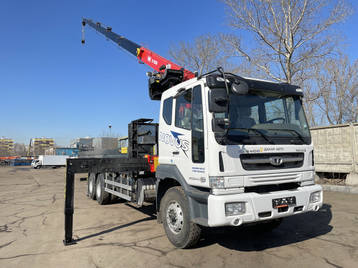 DAEWOO NOVUS CL8CF КМУ FASSI MVF S1556 (6,5т) 8,2×2,54×0,6 м