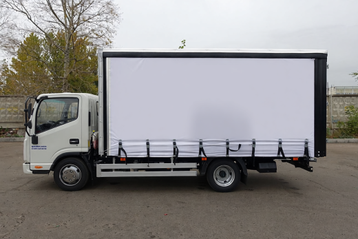 JAC N56 БОРТ-ТЕНТ (ШТОРЫ) И СДВИЖНАЯ КРЫША (3,5т)