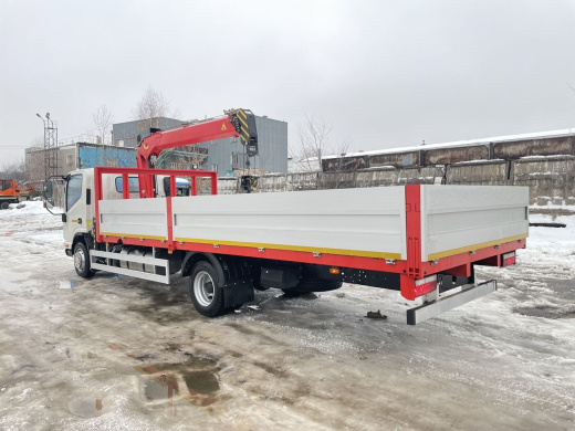 JAC N90 (9т) КМУ PALFINGER SPS HT-8500 (3,2т) БОРТ 6,2×2,55×0,4 м