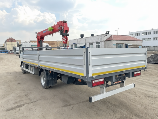 JAC N90-L (9т) КМУ SKYWAY SK508 (3,2т) БОРТ СТАЛЬ 6,2×2,55×0,6 м