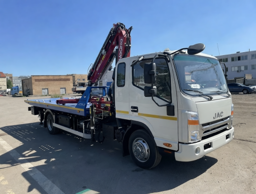 JAC N90 ЭВАКУАТОР СО СДВИЖНОЙ ПЛАТФОРМОЙ КМУ NR 811T 2S (4т)