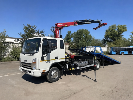 JAC N90 ЭВАКУАТОР СО СДВИЖНОЙ ПЛАТФОРМОЙ КМУ NR 811T 2S (4т)