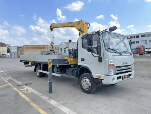 JAC N90 (9т) КМУ XCMG 68-4 (3.2т) БОРТ 6,2×2,55×0,6 м