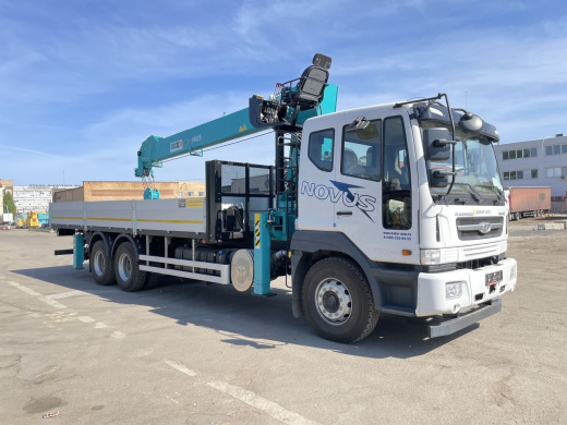DAEWOO NOVUS CL8CF (6×4) КМУ HKTC-10025 (10т) 8,0×2,4×0,6 м