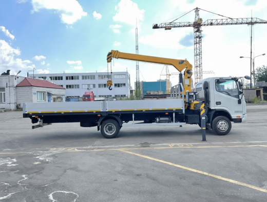 JAC N90 (9т) КМУ XCMG 68-4 (3.2т) БОРТ 6,2×2,55×0,6 м